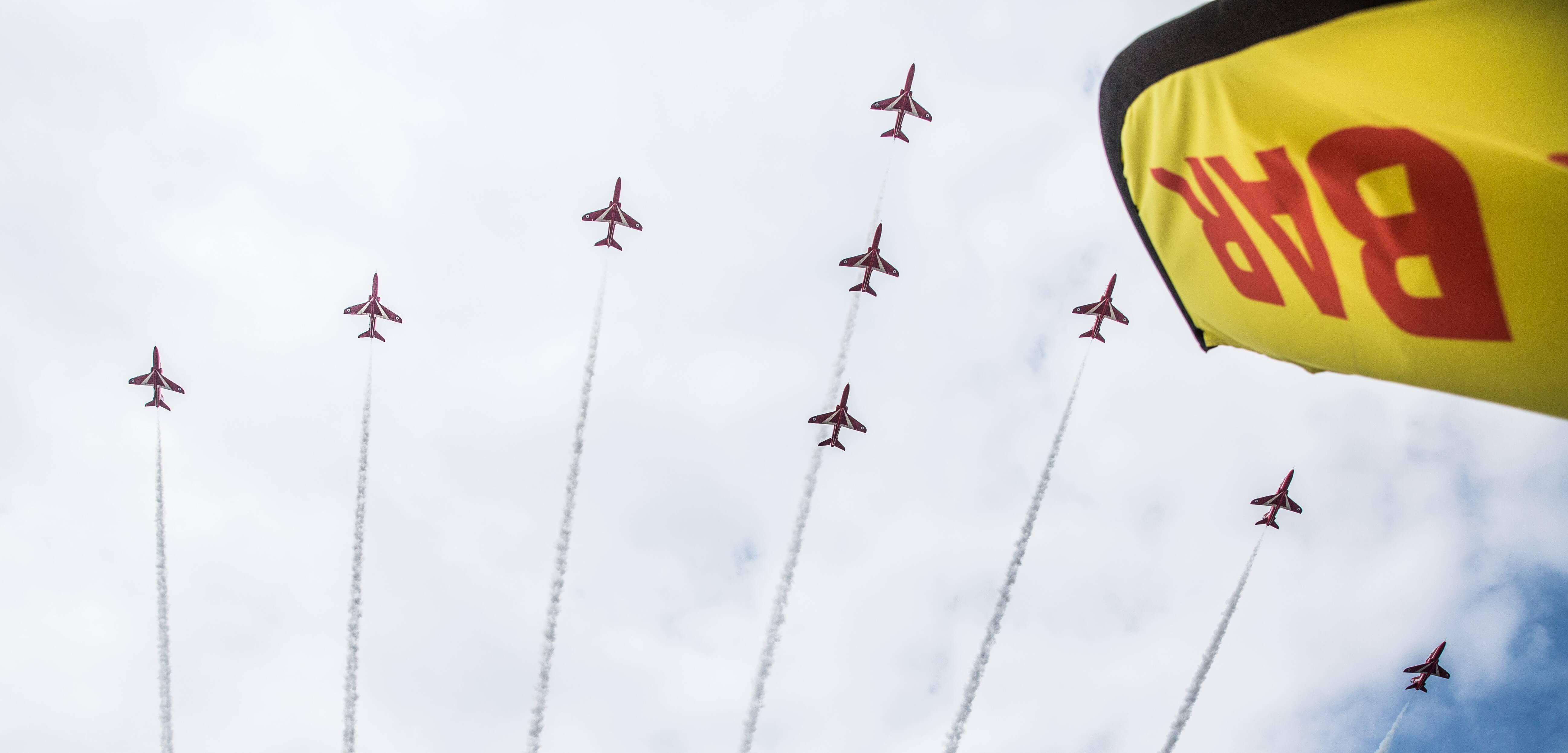 Red Arrows timings released Bournemouth Air Festival