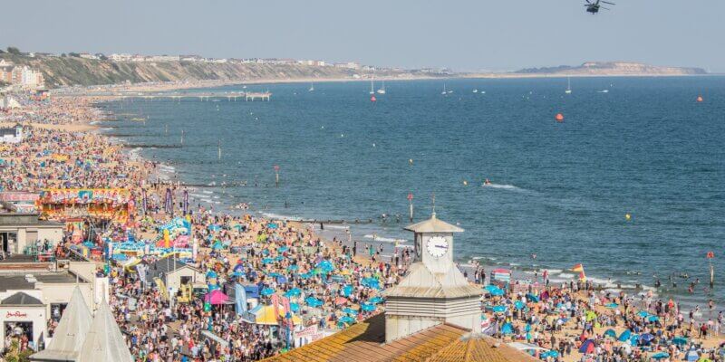 Image of Bournemouth Beach during Air Festival