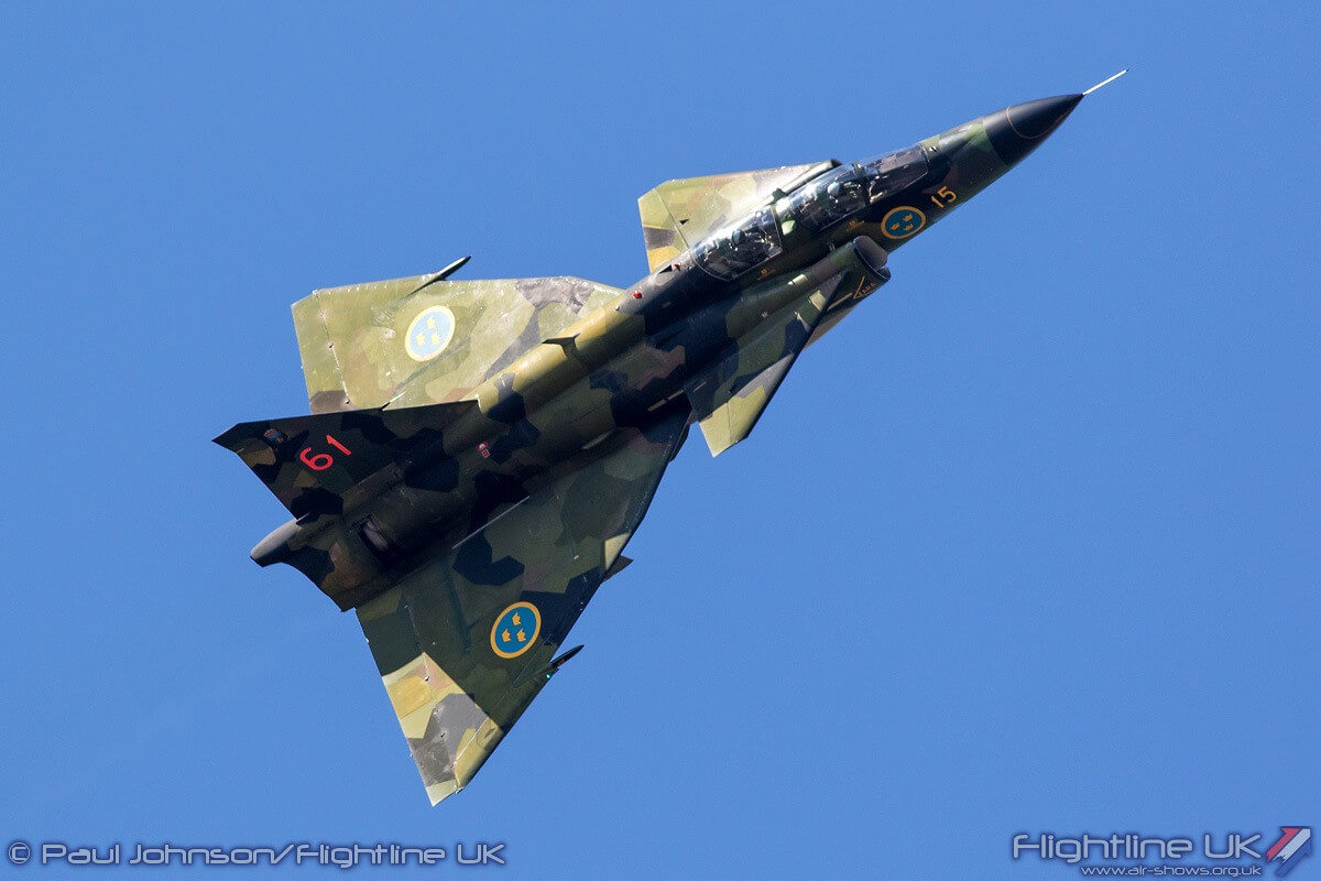 Saab SK37E Viggen - Swedish Air Force Historic Flight - Photo Credit: Paul Johnson/ Flightline